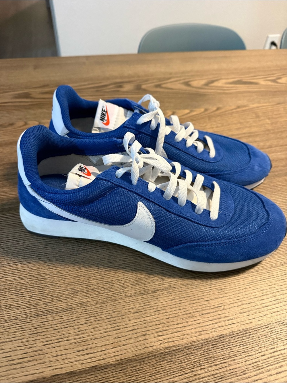 Nike Men’s Tailwind 79 Blue Sneakers with White Swoosh